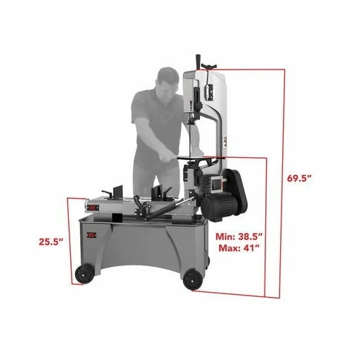 JET Tools JET Metalworking HVBS-712D 7" X 12" Deluxe Horizontal / Vertical Bandsaw 414560 6 JET Tools JET Metalworking HVBS-712D 7" X 12" Deluxe Horizontal / Vertical Bandsaw 414560 - Image 4