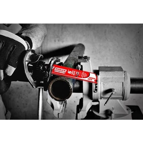 Freud Diablo Blades Freud Diablo 6" Steel Demon Thick Metal 8 TPI Carbide Reciprocating Saw Blade (10 Pack) DS0608CF10 5 Freud Diablo Blades Freud Diablo 6" Steel Demon Thick Metal 8 TPI Carbide Reciprocating Saw Blade (10 Pack) DS0608CF10 - Image 3