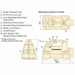 Enerpac XC-Series Cordless Hydraulic Pump 4/3 Valve 120 In3 Usable Oil 2 Battery Kit W/ 115V Charger XC1402MB -Freud Diablo Blades Shop 24222 2 tjus6wvqhzpwwqkm