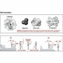 Freud Diablo Blades Freud 8" Pro Dado Set Blade Stack For 10" Table Saw SD208S -Freud Diablo Blades Shop 7577 4 5hjyehzkp35eilnq