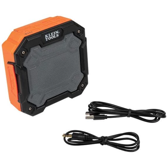 Klein Tools Klein Mid-Sized Bluetooth Jobsite Speaker IP54, 5200mAh, Magnet, Hook AEPJS3 4 Klein Tools Klein Mid-Sized Bluetooth Jobsite Speaker IP54, 5200mAh, Magnet, Hook AEPJS3 - Image 2