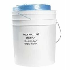 Erin Rope 6500' Poly Pulling Twine Blue/White Bucket SRPT6500B