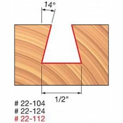 Freud Diablo Blades Freud 1/2" Dovetail Router Bit 22-104