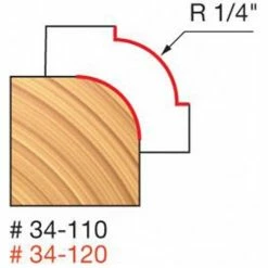Freud Diablo Blades Freud 1/4" Rounding Over Router Bit (Quadra Cut) 34-110