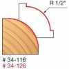 Freud Diablo Blades Freud 1/2" Rounding Over Router Bit (Quadra Cut) 34-116 -Freud Diablo Blades Shop fr34 116 tadiakbavmo2lnwk