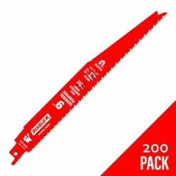 Freud Diablo Blades Freud Diablo 9" Demo Demon 8/14 TPI Reciprocating Saw Blade (200 Pack) DS0914BGP200