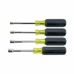 Klein Tools Klein 4 Piece Full Hollow Shaft Nut Driver Set (1/4; 5/16"; 3/8"; 7/16") 635-4