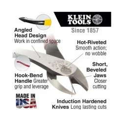 Klein Tools Klein 8" Ironworker's High-Leverage Diagonal Cutting Pliers D248-9ST 8 Klein Tools Klein 8" Ironworker's High-Leverage Diagonal Cutting Pliers D248-9ST -Freud Diablo Blades Shop kln d248 9st 3