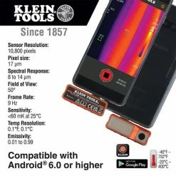 Klein Tools Klein Thermal Imager For Android Devices TI220 -Freud Diablo Blades Shop kln ti220 9
