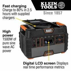 Klein Tools Klein 1500W Portable Power Station KTB1000 -Freud Diablo Blades Shop ktb1000 4