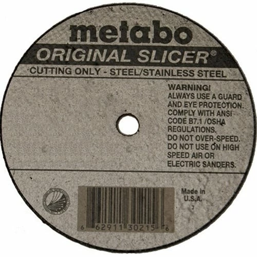 Metabo Tools Metabo Type 1 Original Slicer A60TZ 4" X .040" X 3/8" Cutting Wheel 655323000 3 Metabo Tools Metabo Type 1 Original Slicer A60TZ 4" X .040" X 3/8" Cutting Wheel 655323000