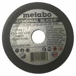 Metabo Tools Metabo Type 1 Original Slicer A60TZ 4-1/2" X .04" X 7/8" Cutting Wheel 655331000